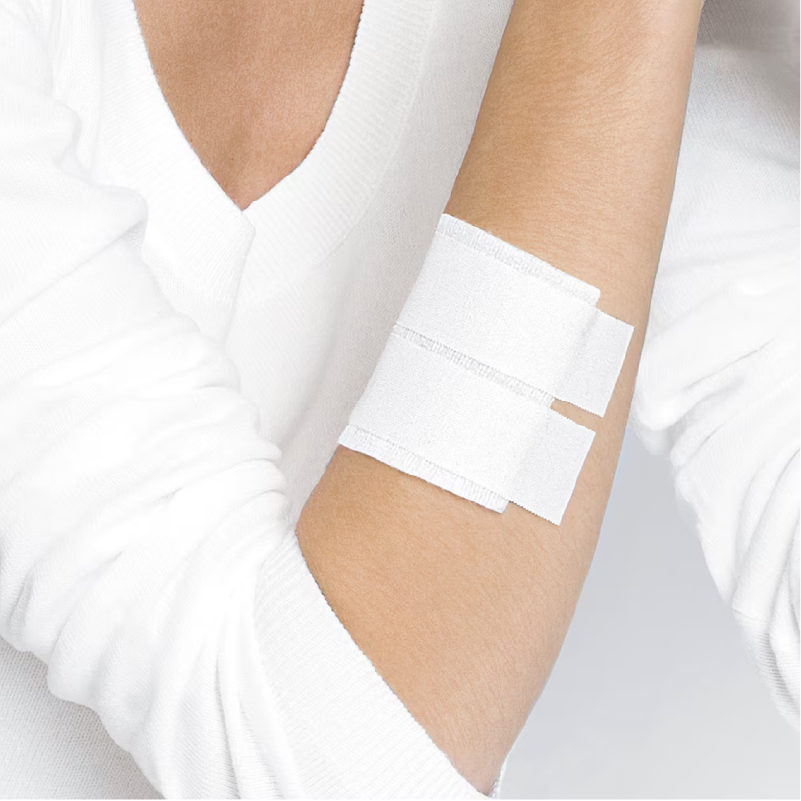 Leukoplast pro LF application sur l'avant bras