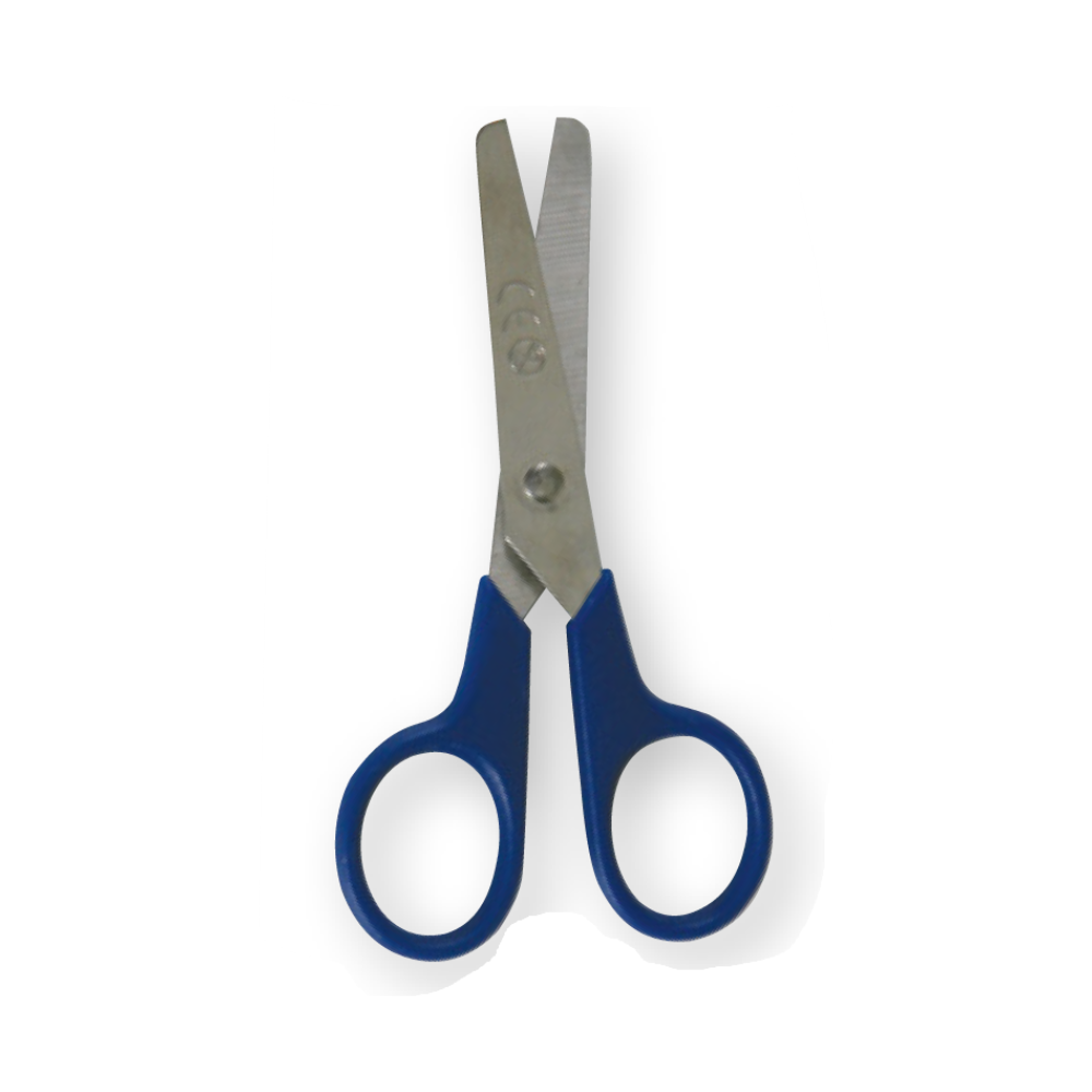 Ciseaux anneaux plastiques mousses sterile bleu 11,5 cm Euromediss