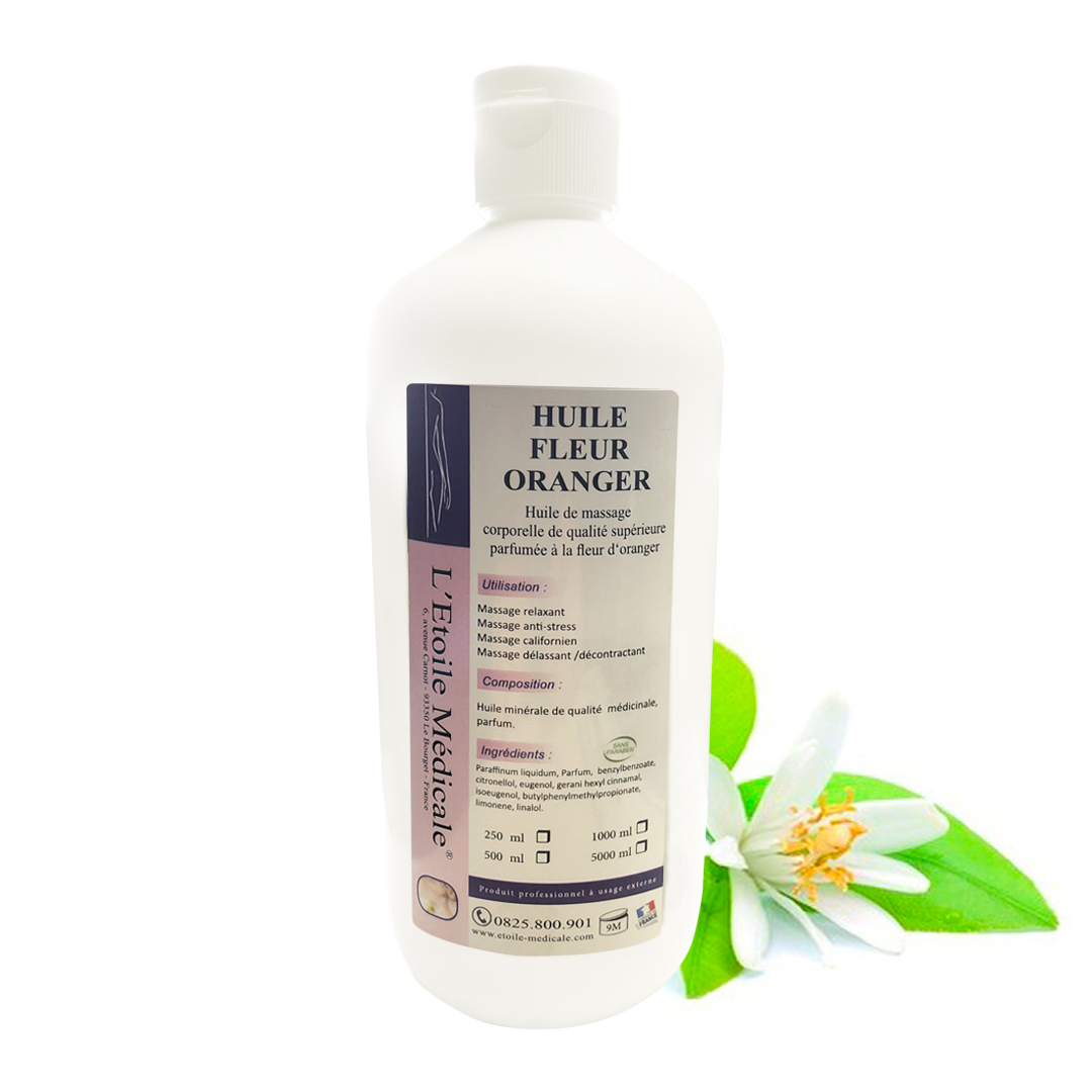Huile de massage fleur d'oranger