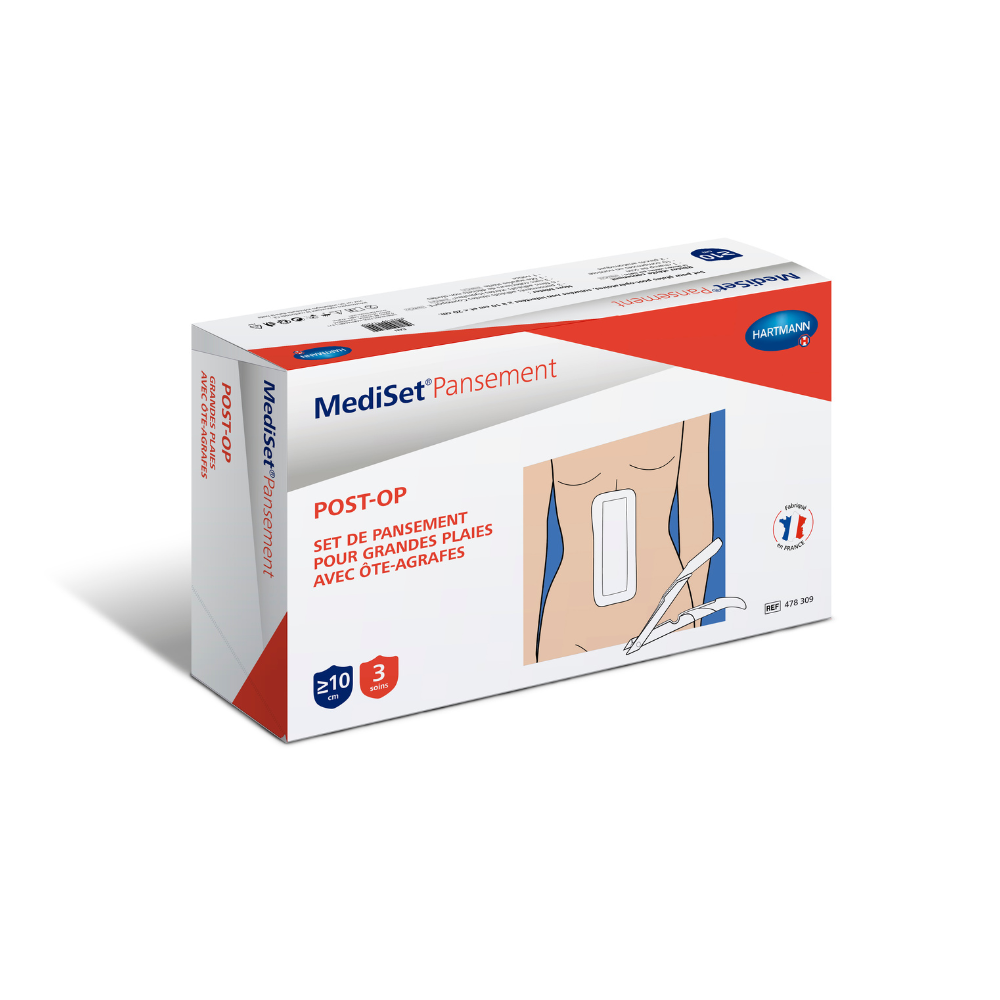 Mediset pansement post op pour grandes plaies avec ote-agrafes