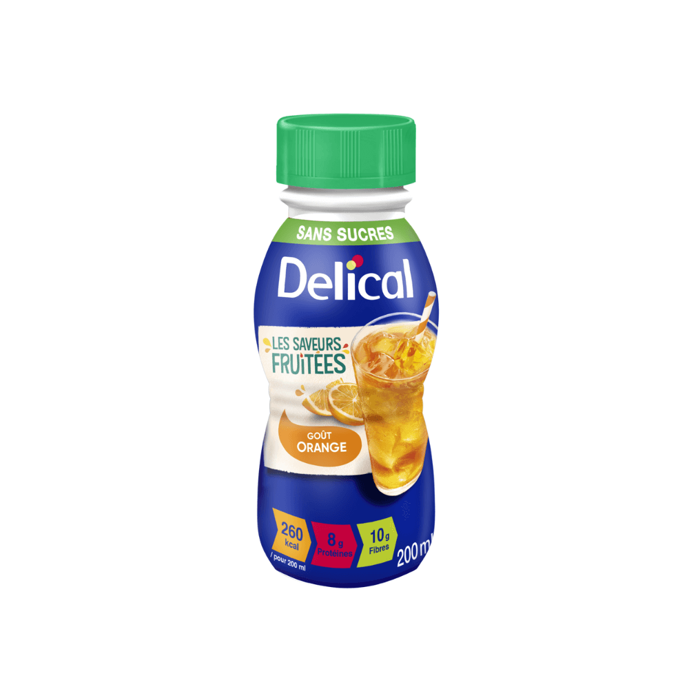 Boisson fruitée délical sans sucres orange