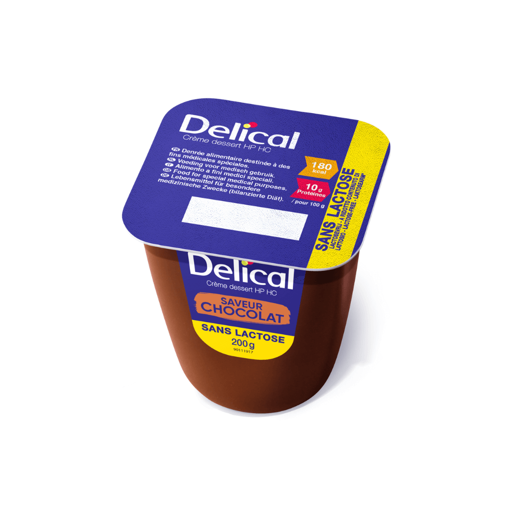 Creme dessert HP HC sans lactose Délical saveur chocolat