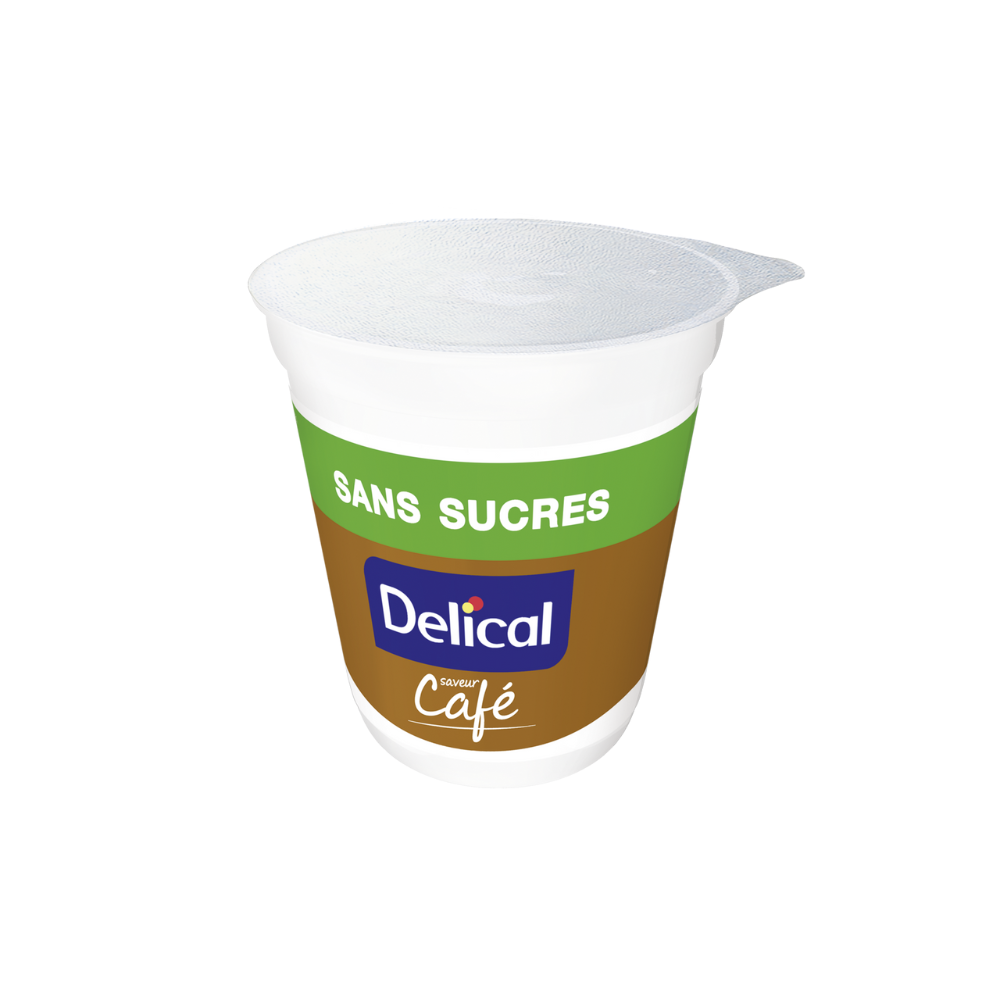 Crème dessert sans sucres saveur café