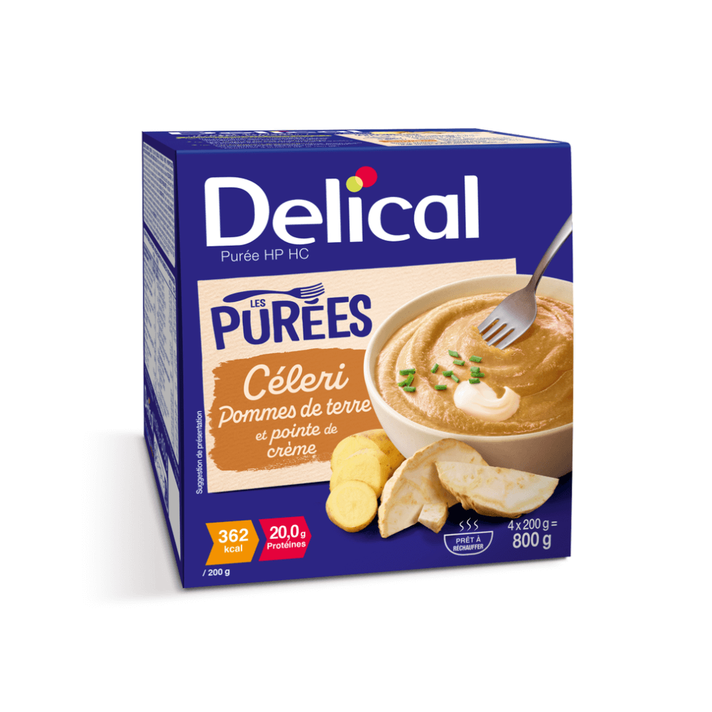 Purées de céleris, pomme de terre et pointe de crème Délical