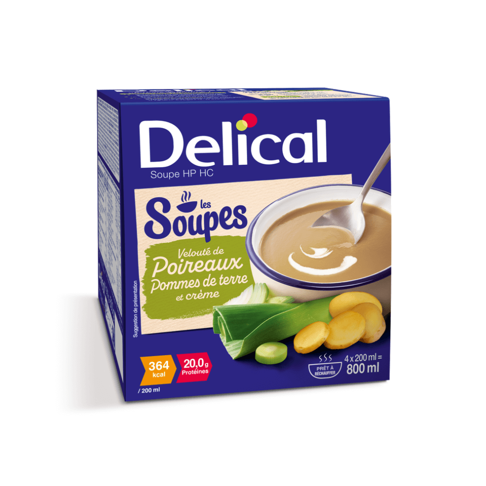 Soupe Délical velouté de poireaux pomme de terre et crème